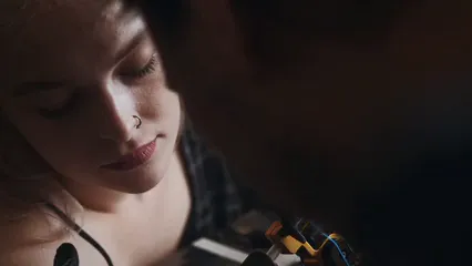 Horizontal video: Close up view of a woman getting a tattoo 5095669. Duration: 62 seconds. Resolution: 3840x2160