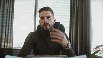 Horizontal video: A job applicant talking to an interviewer 5439086. Duration: 19 seconds. Resolution: 3840x2160