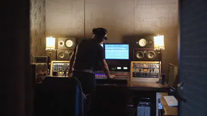 Horizontal video: Music producer at work 8198303. Duration: 10 seconds. Resolution: 1920x1080