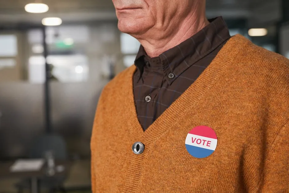 A Man Wearing a Badge