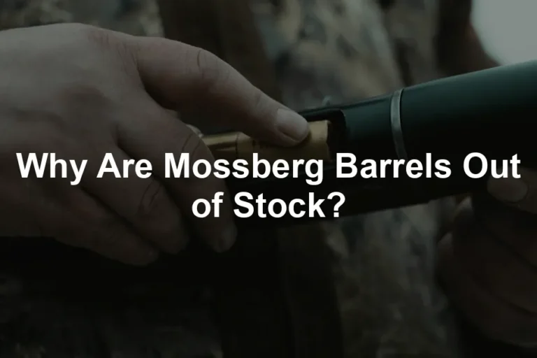 Featured image for Why Are Mossberg Barrels Out of Stock?