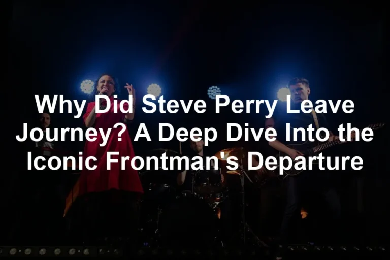 Featured image for Why Did Steve Perry Leave Journey? A Deep Dive Into the Iconic Frontman's Departure