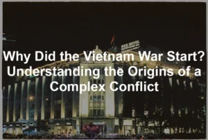 Featured image for Why Did the Vietnam War Start? Understanding the Origins of a Complex Conflict