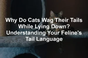 Featured image for Why Do Cats Wag Their Tails While Lying Down? Understanding Your Feline's Tail Language