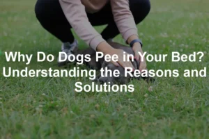 Featured image for Why Do Dogs Pee in Your Bed? Understanding the Reasons and Solutions