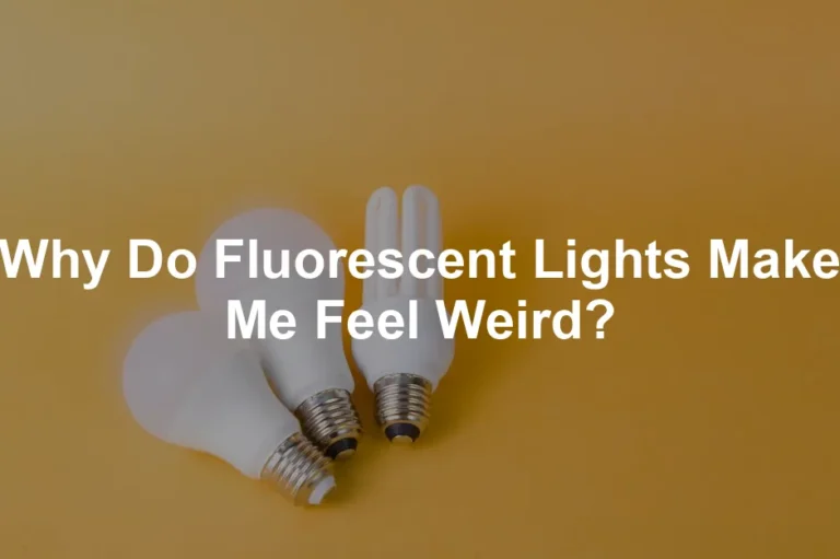 Featured image for Why Do Fluorescent Lights Make Me Feel Weird?