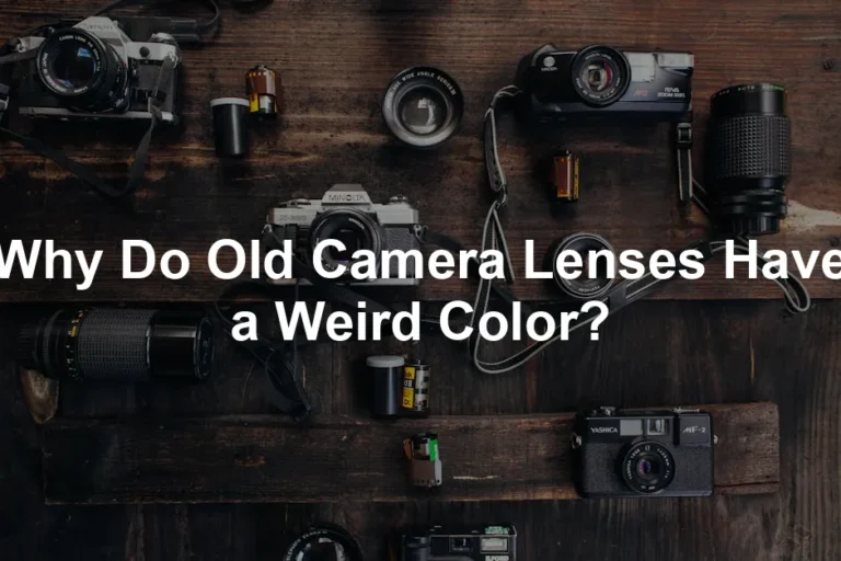 Featured image for Why Do Old Camera Lenses Have a Weird Color?