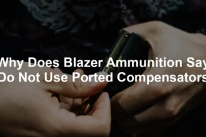 Featured image for Why Does Blazer Ammunition Say Do Not Use Ported Compensators