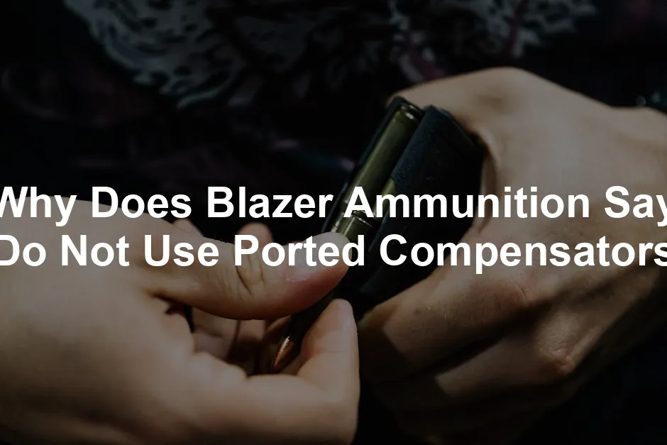 Featured image for Why Does Blazer Ammunition Say Do Not Use Ported Compensators