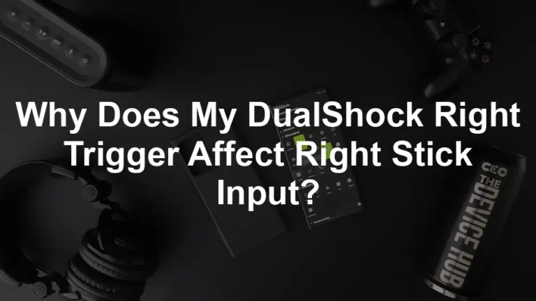 Featured image for Why Does My DualShock Right Trigger Affect Right Stick Input?