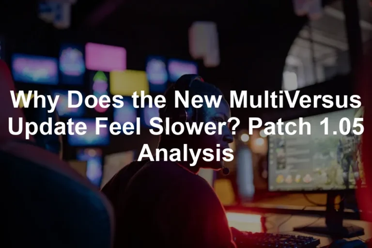 Featured image for Why Does the New MultiVersus Update Feel Slower? Patch 1.05 Analysis