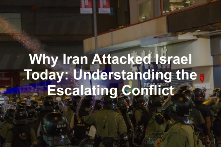 Featured image for Why Iran Attacked Israel Today: Understanding the Escalating Conflict