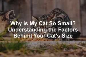 Featured image for Why is My Cat So Small? Understanding the Factors Behind Your Cat's Size