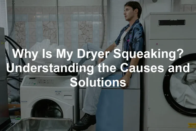 Featured image for Why Is My Dryer Squeaking? Understanding the Causes and Solutions