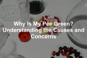 Featured image for Why Is My Pee Green? Understanding the Causes and Concerns