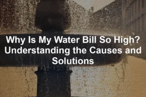 Featured image for Why Is My Water Bill So High? Understanding the Causes and Solutions