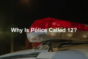 Featured image for Why Is Police Called 12?