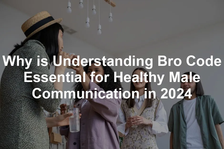 Featured image for Why is Understanding Bro Code Essential for Healthy Male Communication in 2024