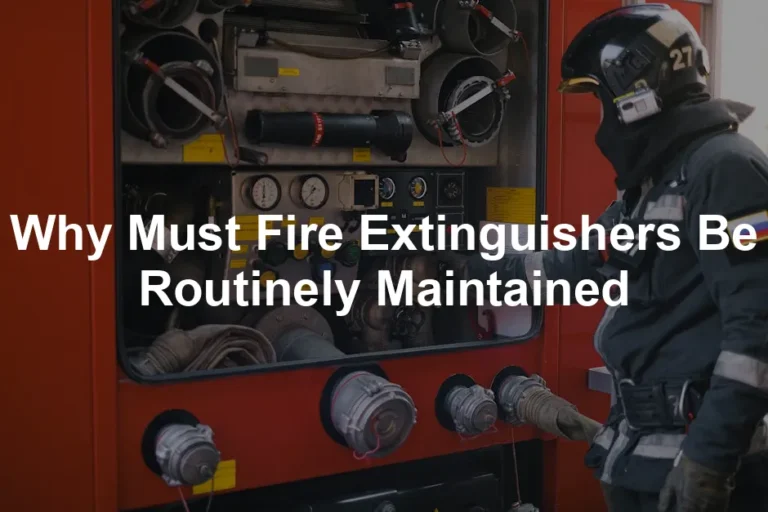 Featured image for Why Must Fire Extinguishers Be Routinely Maintained