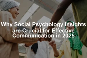 Featured image for Why Social Psychology Insights are Crucial for Effective Communication in 2025