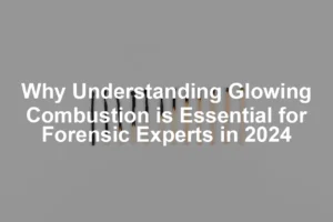 Featured image for Why Understanding Glowing Combustion is Essential for Forensic Experts in 2024